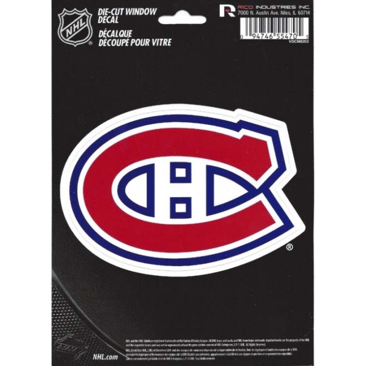 VDCM8202 7.75 x 5.75 in. Montreal Canadiens Die Cut Vinyl Decal