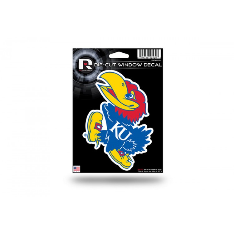 VDCM310101 5 in. Kansas Jayhawks Die Cut Vinyl Decal