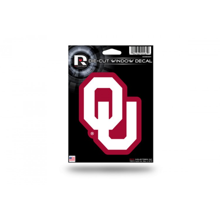 VDCM230201 5 in. Oklahoma Sooners Die Cut Vinyl Decal