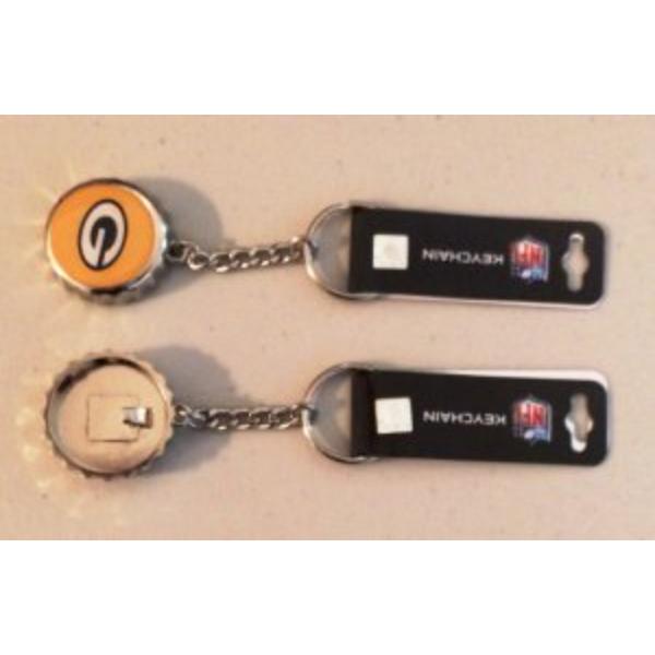 PSGLS0256246 Green Bay Packers Bottle Cap Key Chain