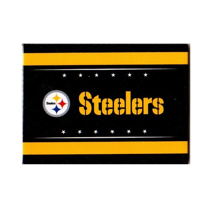 PSGLS0446494 3.5 x 2.5 in. Pittsburgh Steelers GEO Magnet