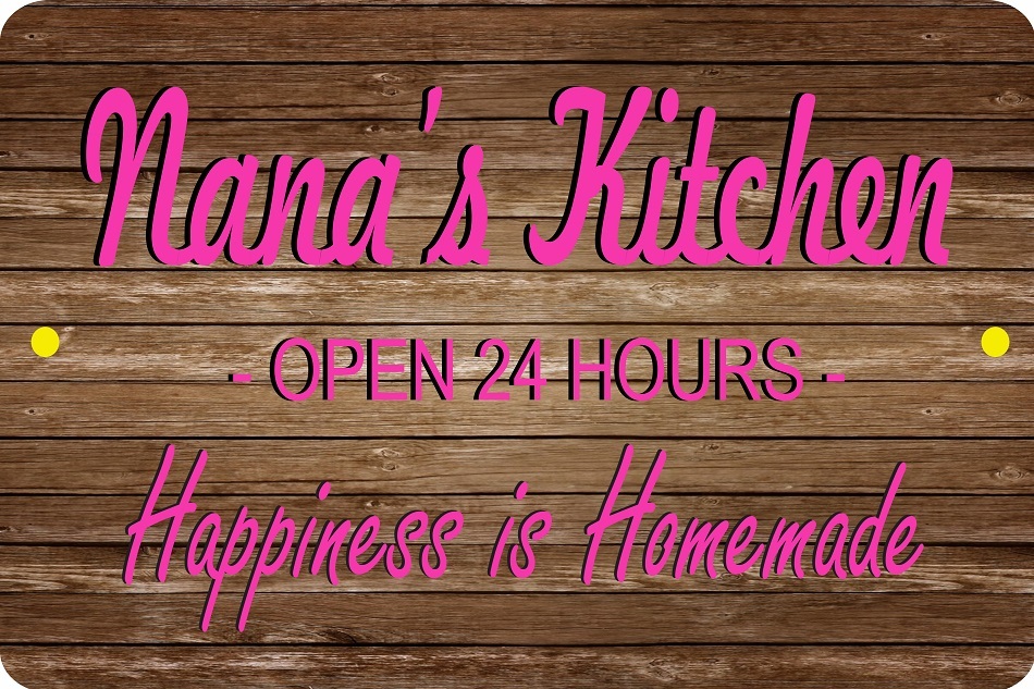 LPO7433 8 x 12 in. Nanas Kitchen Parking Sign