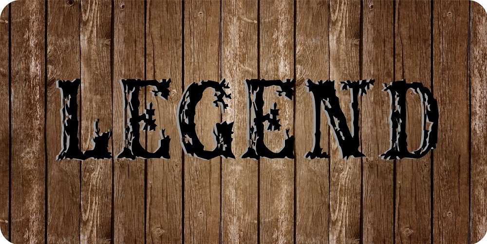 LPO7448 6 x 12 in. Legend Photo License Plate