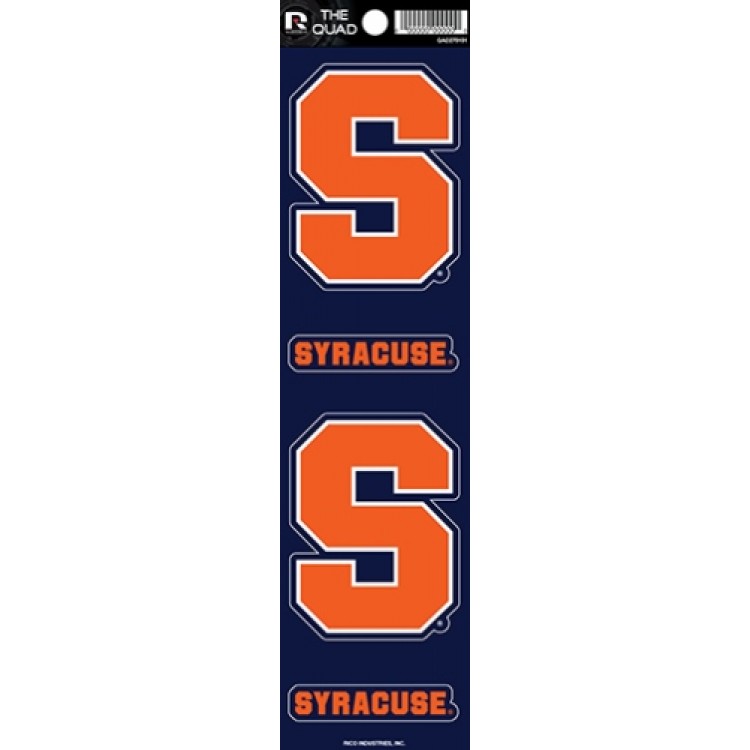 QAD270101 2.5 in. Syracuse Orange Quad Decal Set