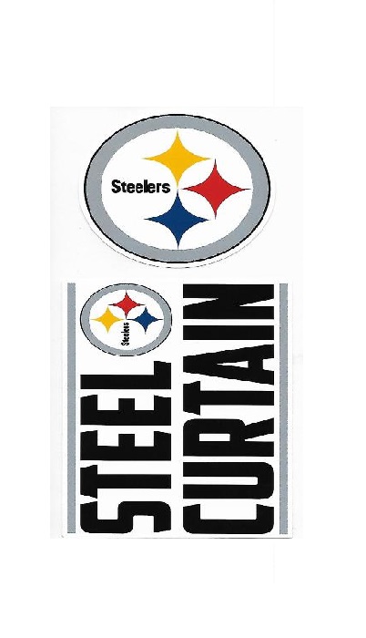 DSS2301 3.5 in. Pittsburgh Steelers Double Up Die Cut Vinyl Stickers -  212 Main