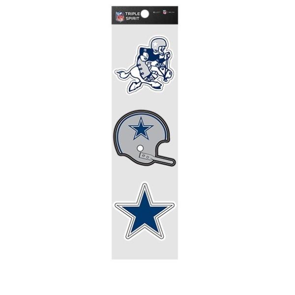 RSS1801 3 in. Dallas Cowboys Retro Spirit Decals