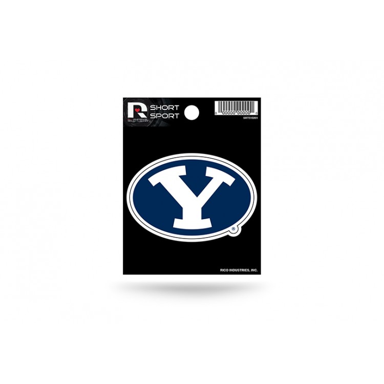 SRT510201 3 x 3 in. Brigham Young University Short Sport Decal