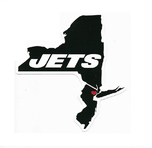 HSS2201 5 x 5 in. York Jets Home State Vinyl Sticker