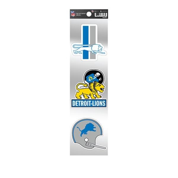 RSS2401 3 in. Detroit Lions Retro Spirit Decals