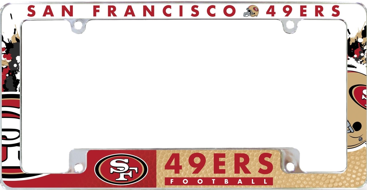 Picture of 212 Main AFC1901B San Francisco 49ers all Over Chrome License Plate Frame