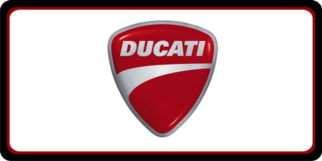 LPO1491 Ducati Motorcycles Photo License Plate