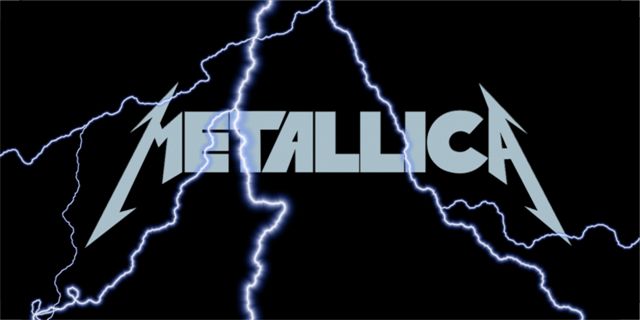 LPO96 6 x 12 in. Metallica Lightning License Plate