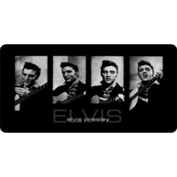 LPO382 Elvis Presley Four Photo License Plate