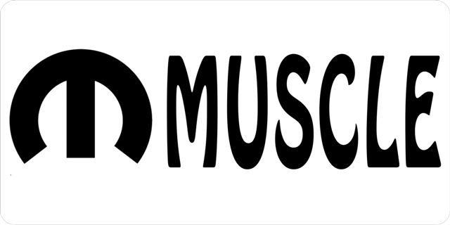 LPO423 Muscle Auto Photo License Plate