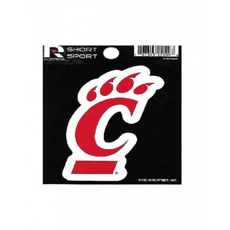 SRT300401 3 x 3 in. Cincinnati Bearcats Short Sport Decal