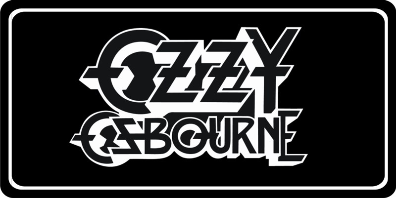 LPO4173 6 x 12 in. Ozzy Osbourne Script Photo License Plate