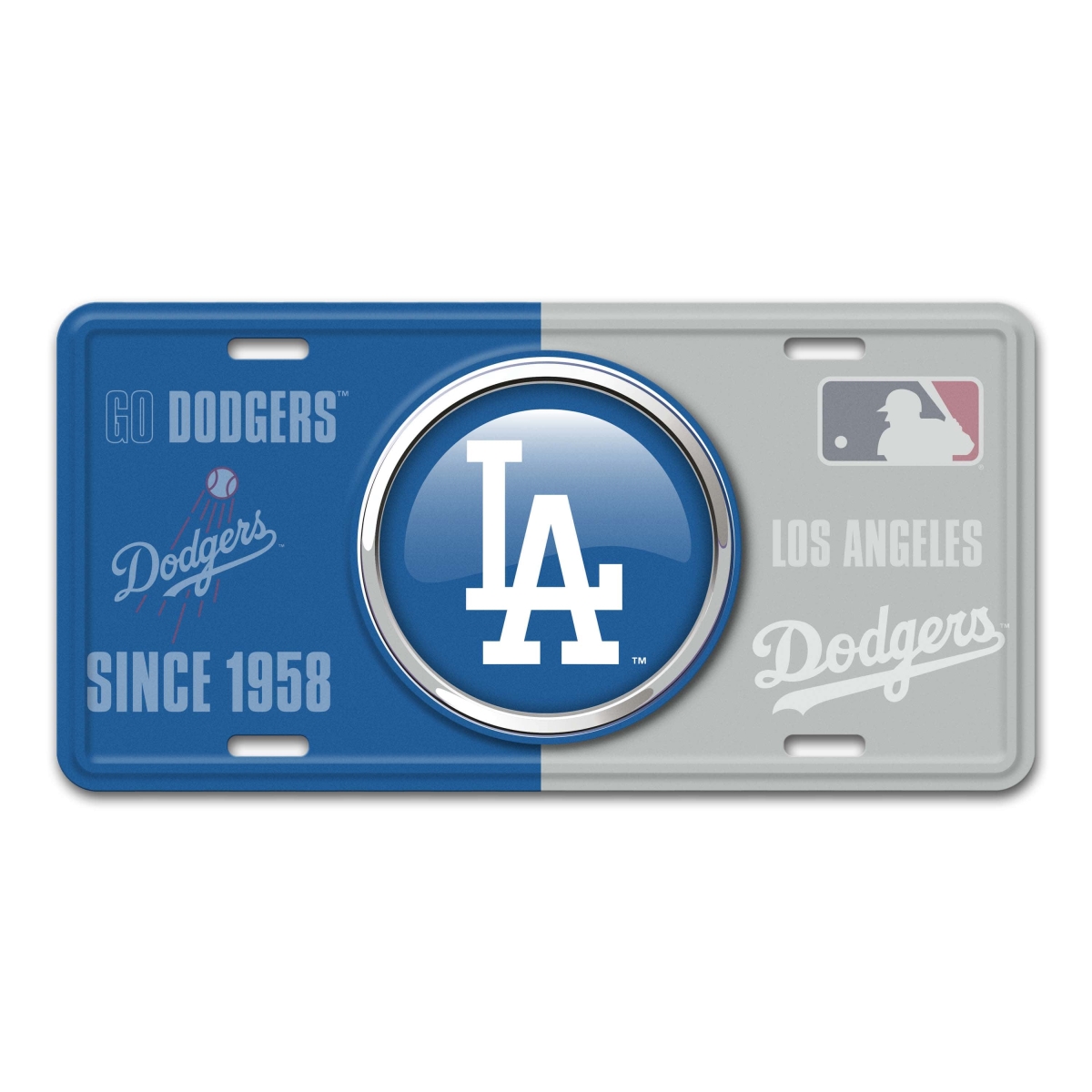 SLS43234 6 x 12 in. Los Angeles Dodgers Metal License Plate