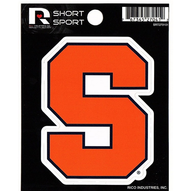 SRT270101 3 x 3 in. Syracuse Orange Short Sport Decal