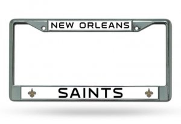 FC1303 Orleans Saints Chrome License Plate Frame