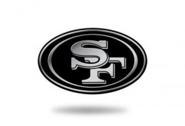 MEM1901 3 x 3 in. San Francisco 49ers NFL Plastic Auto Emblem