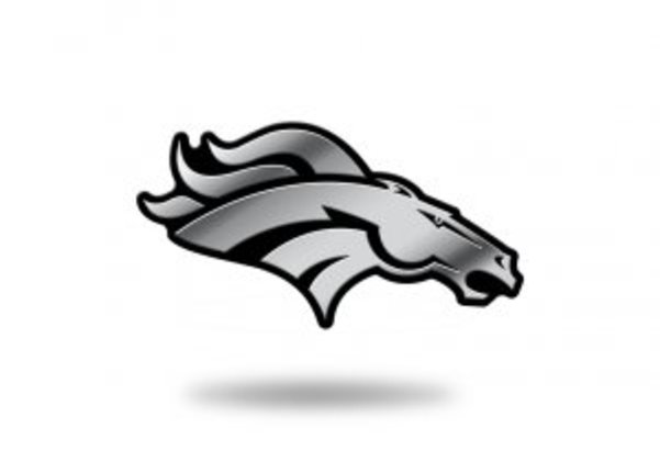MEM1601 3 x 3 in. Denver Broncos NFL Plastic Auto Emblem