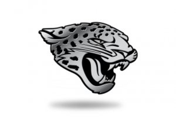 MEM0901 3 x 3 in. Jacksonville Jaguars Chrome Auto Emblem