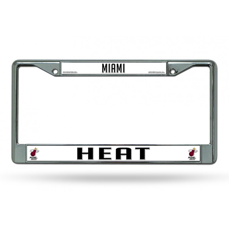 Picture of 212 Main FC77002 Miami Heat Chrome License Plate Frame