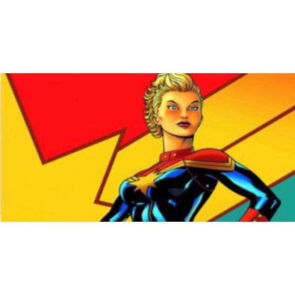 LPO3124 6 x 12 in. Captain Marvel Photo License Plate