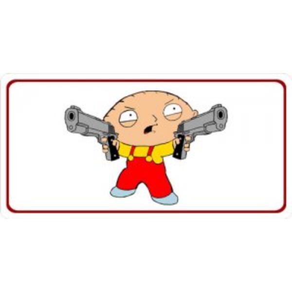 6 x 12 in. Stewie Griffin Photo License Plate