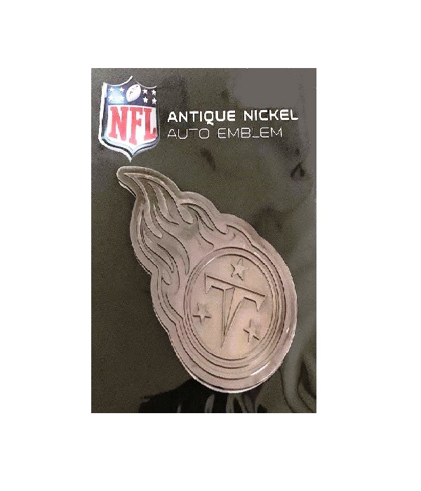 Picture of 212 Main AEM0301 3 x 3 in. Tennessee Titans Antique Nickel Auto Emblem