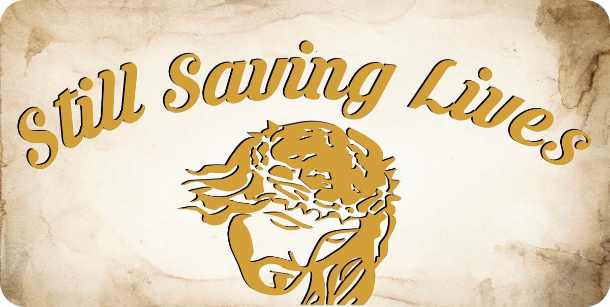 LPO7821 6 x 12 in. Jesus Still Saving Lives Light Brown Photo License Plate