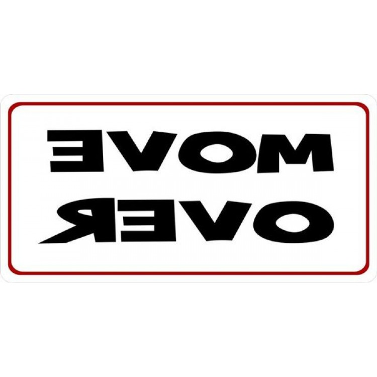 LPO1286 Move Over Photo License Plate