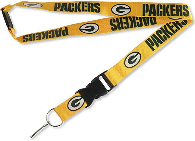 LS8672011-2 Green Bay Packers Lanyard with Neck Safety Latch