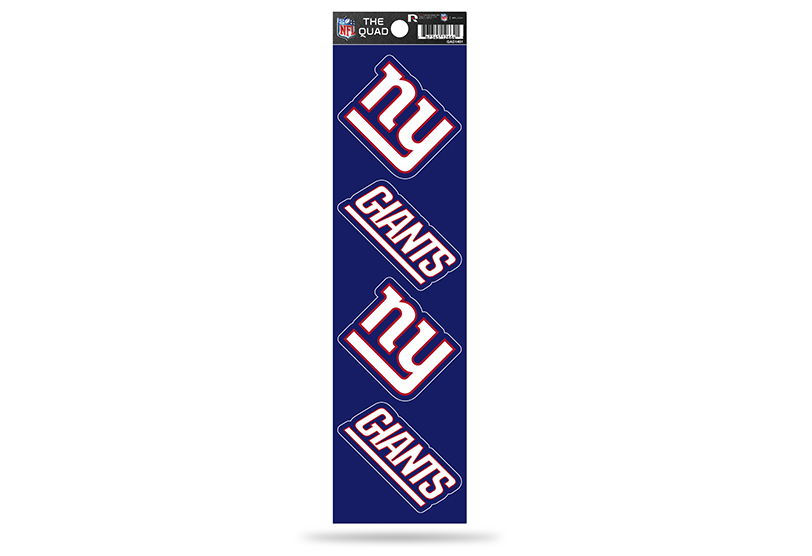 QAD1401 2.5 in. York Giants Quad Decal Set