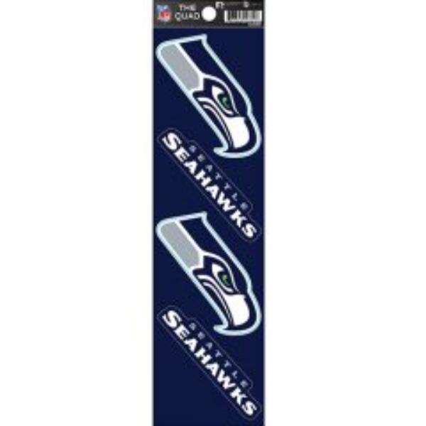 QAD2901 2.5 in. Seattle Seahawks Quad Decal Set