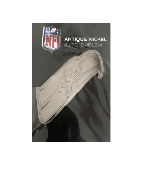 Picture of 212 Main AEM2901 3 x 3 in. Seattle Seahawks Antique Nickel Auto Emblem