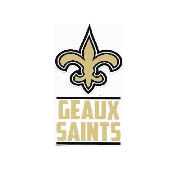 Picture of 212 Main DSS1301 3.5 in. Orleans Saints Double Up Die Cut Vinyl Stickers
