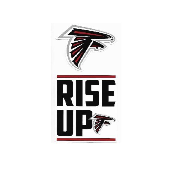 Picture of 212 Main DSS2001 3.5 in. Atlanta Falcons Double Up Die Cut Vinyl Stickers