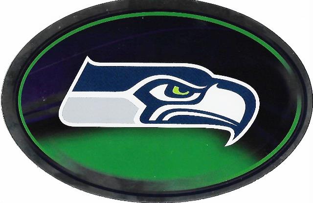 OVM2901 6 x 4 in. Seattle Seahawks Chrome Die Cut Decal