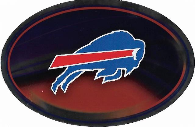 OVM3501 6 x 4 in. Buffalo Bills Chrome Die Cut Decal