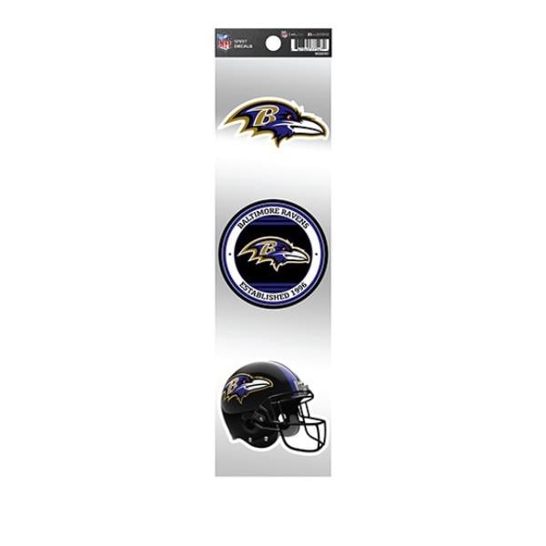RSS0701 3 in. Baltimore Ravens Retro Spirit Decals