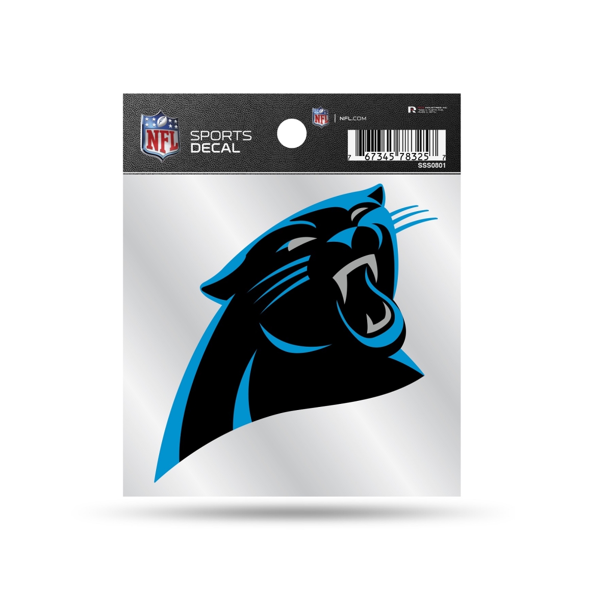 SSS0801 5 x 4 in. Carolina Panthers Sports Decal