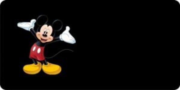 LPO141B 3 x 6 in. Mickey Mouse Offset Bike Tag