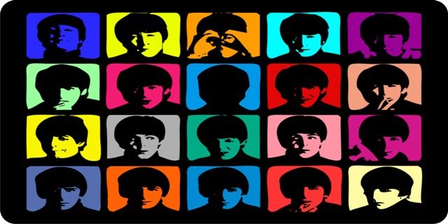 LPO471 The Beatles Colorama License Plate