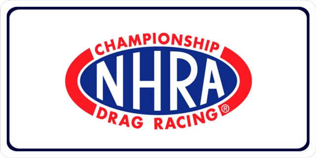 NHRA Drag Racing Photo License Plate