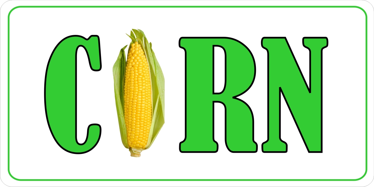 LPO1361 Corn Photo License Plate
