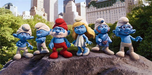 LPO1756 The Smurfs Photo License Plate