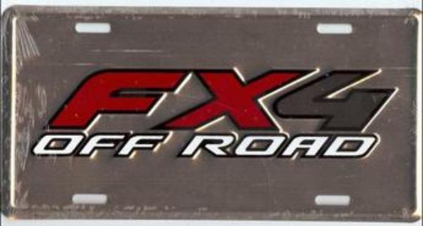 MC50137 6 x 12 in. Ford FX4 Off Road License Plate