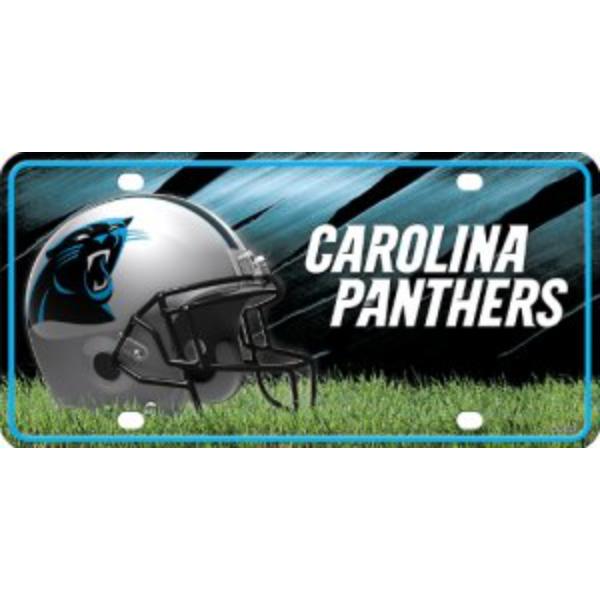 MTG0803 6 x 12 in. Carolina Panthers Metal License Plate