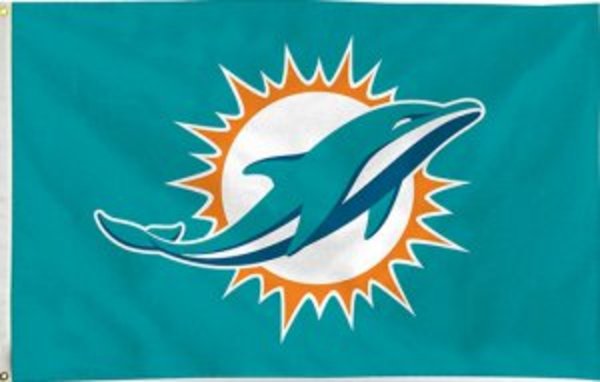 Picture of 212 Main FGB1103 36 x 60 in. Miami Dolphins Banner Flag